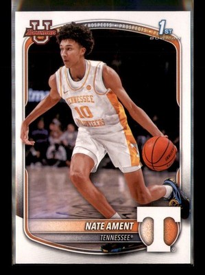2025/26 Bowman U #BPP-5 Nate Ament 1st Bowman The BallCap Exec