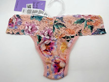 NWT Hanky Panky Signature Lace Floral Print Low Rise Lace Thong Panty O/S New