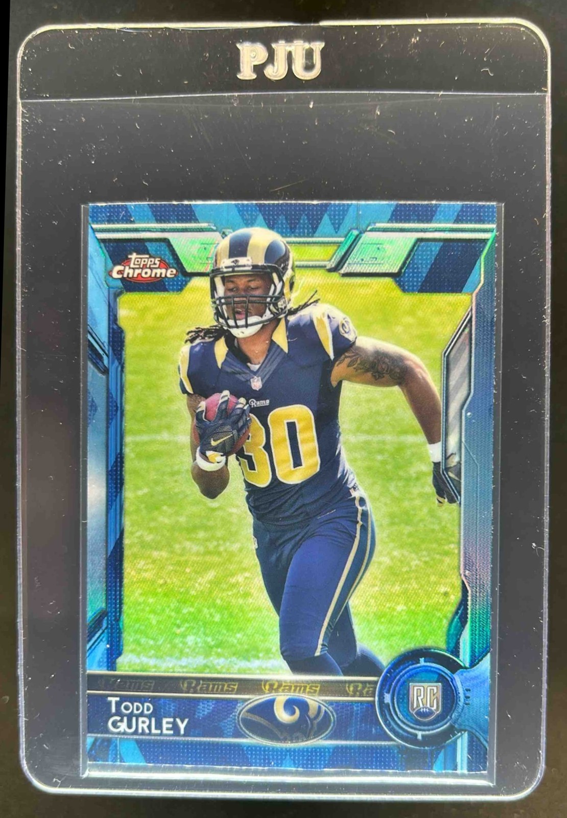 2015 Topps Chrome Todd Gurley Diamond Refractor Rookie RC #110 Rams