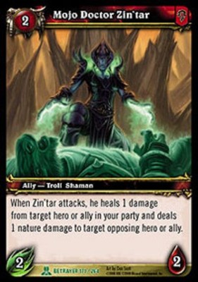Moderate Play WoW TCG Mojo Doctor Zin'tar Servants of the Betrayer World of Warc