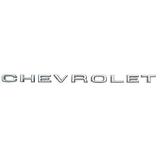 Hood Emblem Chevrolet Letters Chrome With Fasteners Set Chevrolet C10 1967-1968