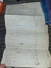 1815 pre binder estate document and hand drawn portrait 