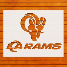 Reusable LA Rams Plastic Stencil Template for...