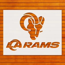 Reusable LA Rams Plastic Stencil Template for Wall Art - StencilAir