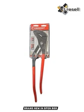 Crescent 16 in. Straight Jaw Black Oxide Tongue and Groove Pliers, Dipped Grips