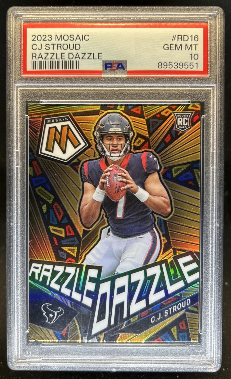 CJ Stroud Panini Mosaic Razzle Dazzle #RD16 Base
