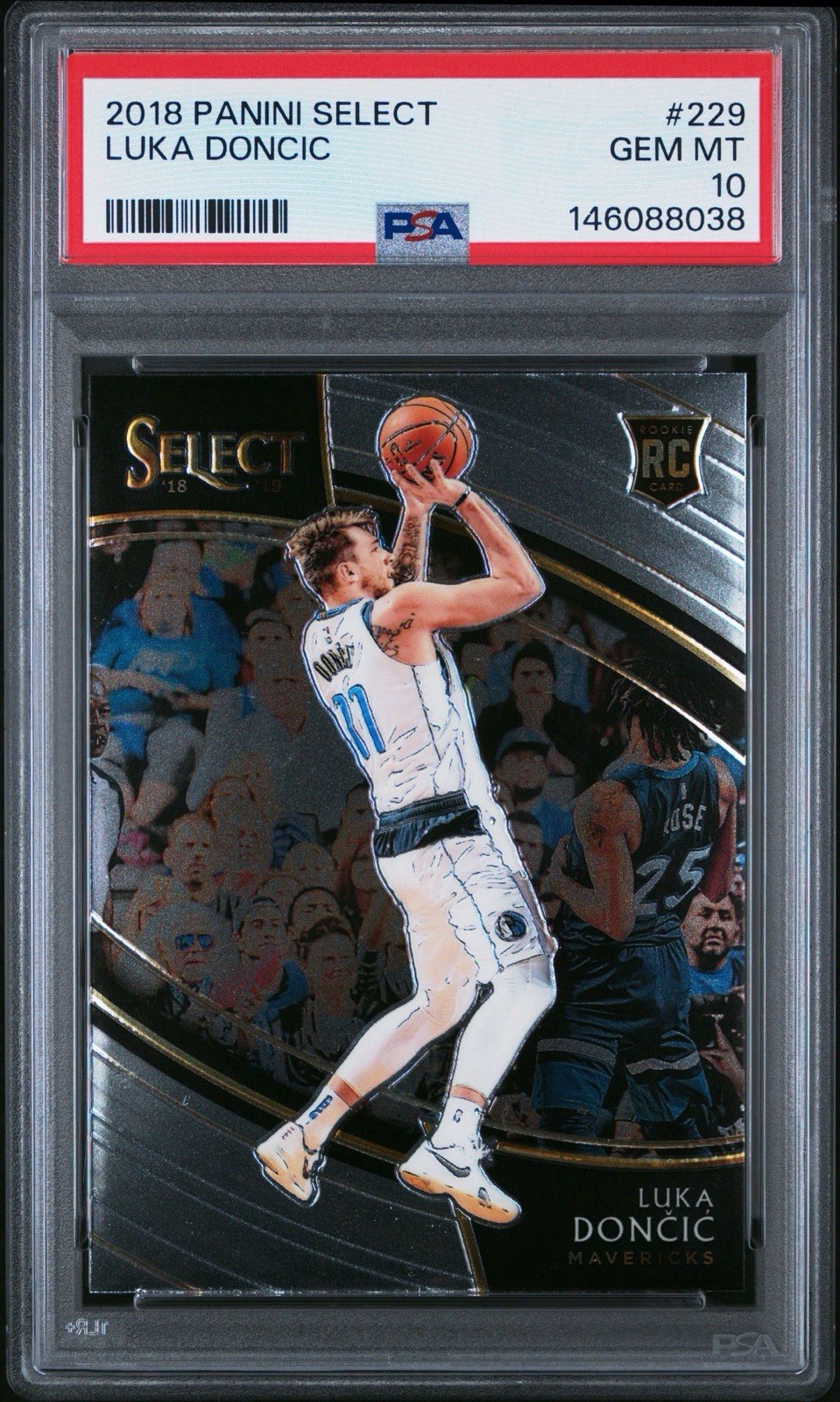 2018-19 Panini Select Courtside - Luka Doncic #229 PSA 10 GEM MT Rookie RC