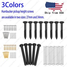 Complete Metric Thread Humbucker Pickup Mounting, Ring Screws w/ Springs For LP
