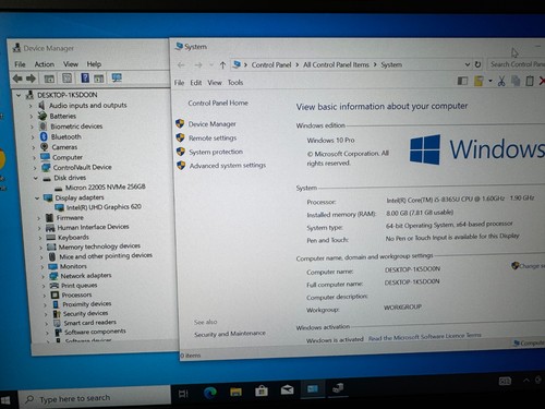 Dell Latitude 7300 Laptop, i5 (8th gen), 8GB Ram, 256GB SSD, FHD, Win 10 Pro - Afbeelding 2 van 6