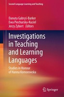 Danuta Gabry¿-Barker (U. A.) | Investigations In Teaching And Learning Languages