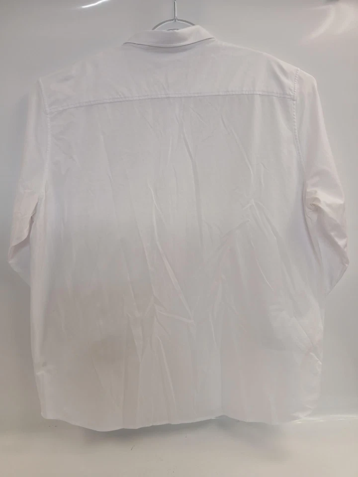 Johnston & Murphy XC Flex Shirt Mens 2XL White Long Sleeve Button Front Pocket - Image 4 of 4