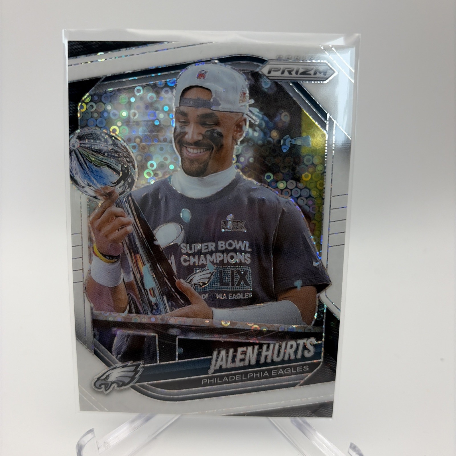 JALEN HURTS 2025 Prizm White Disco Super Bowl MVP #228