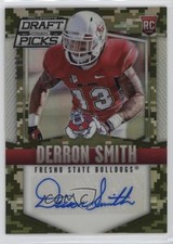 2015 Panini Prizm Collegiate Draft Picks Camo 61/99 Derron Smith #175 Auto 11y7