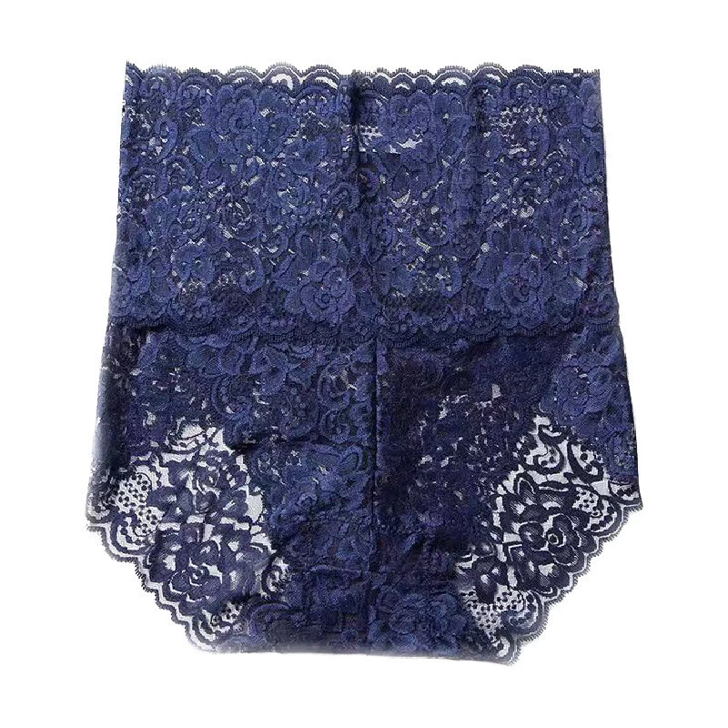 Calcinha hipster feminina corte francês masculina sexy renda cintura alta - Imagem 2 de 4