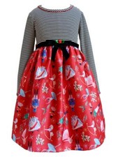 NEW Bonnie Jean GirlS Size 2T "RED BLACK NUTCRACKER BALLET" Christmas Dress NWT