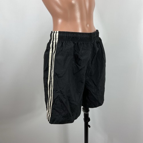 Vintage y2k Adidas Shorts Girls XL Black White Soccer Pull On Athletic Run Gym - Picture 4 of 8