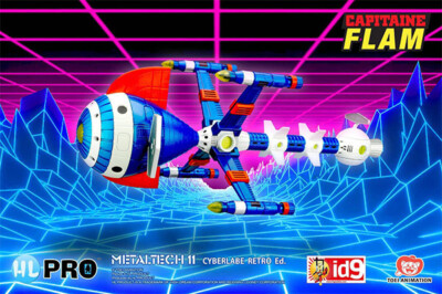 CAPTAIN FLAM CYBERLABE COMET 24cm DIE CAST RETRO METALTECH 11 AVAILABLE