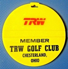 vtg PGA Golf Bag Tag - TRW GOLF CLUB - Chesterand OH - Member Tag - Fowlers Mill