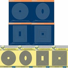 Groovi Nested Picot Plates  Die Cut Set CHOOSE Squares Rectangles Ovals Circles