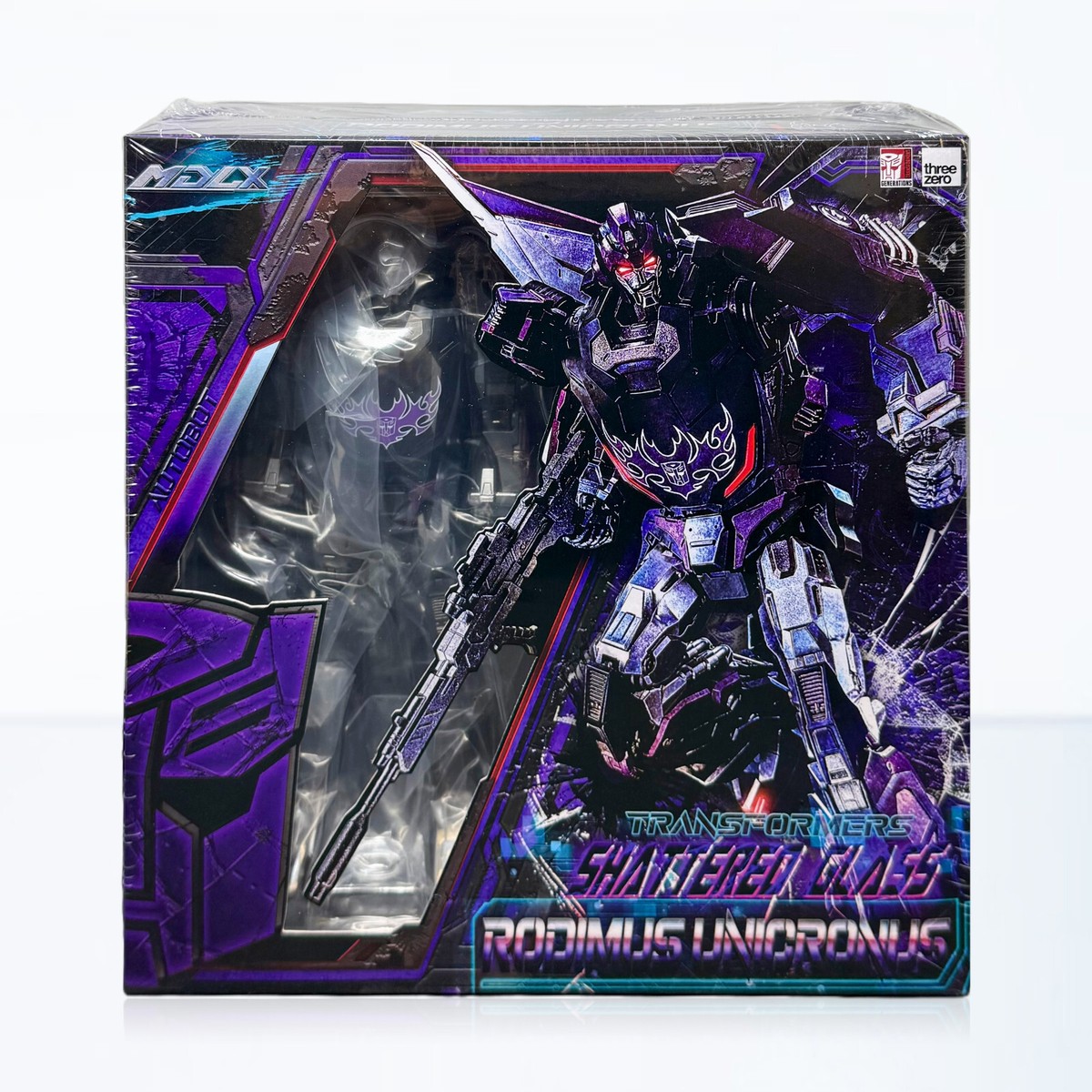 Threezero Transformers Shattered Glass Rodiumus Unicronus MDLX