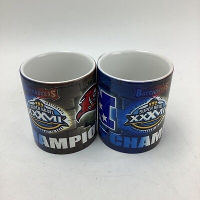 x2 VTG Tampa Bay Bucs Super Bowl XXXVII NFC Champions Coffee Mug NFL ...