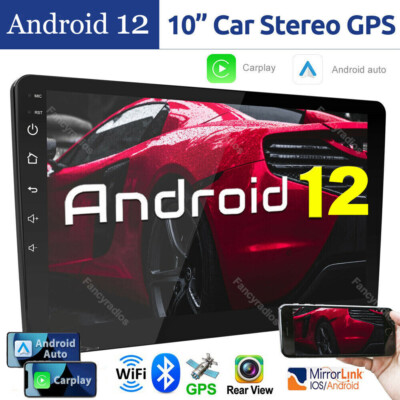 Android 12 Carplay GPS Navi WiFi 10.1'' Double 2Din Touch Screen Car Stereo Radio