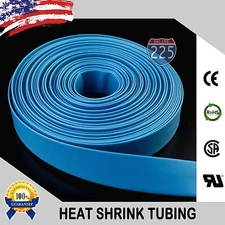 20 FT. 20' Feet BLUE 3/4" 19mm Polyolefin 2:1 Heat Shrink Tubing Tube Cable US