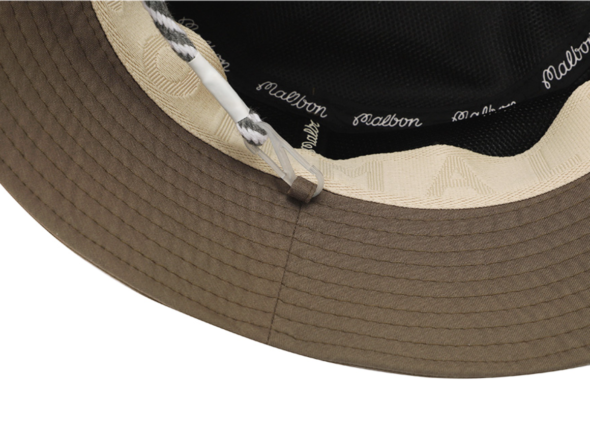 Malbon Golf] Big Script Bucket Hat BEIGE | eBay