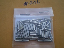 100 WIRE LEADER THIN WALL CRIMP SLEEVES GOOD FOR 5,10,15,20 LBS. TEST .050 I.D.