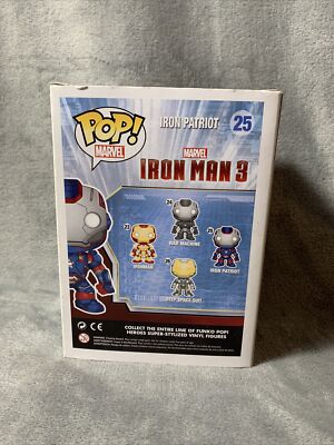 Funko POP! Marvel #25 Iron Man 3 Iron Patriot Vaulted Vinyl