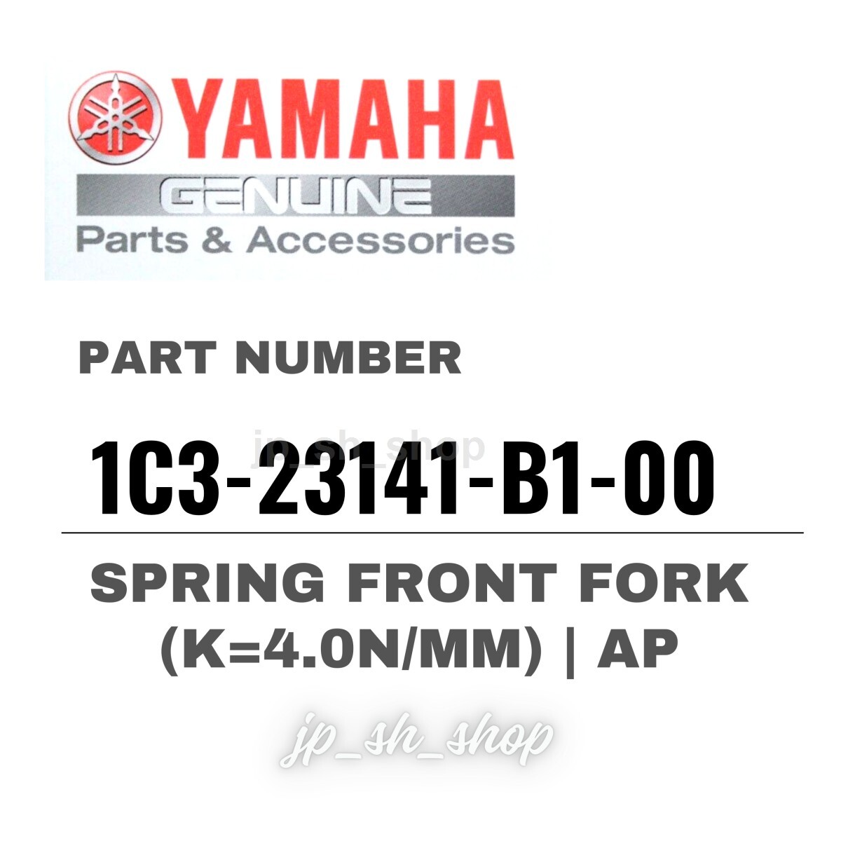 YAMAHA Genuine OEM Parts SPRING FRONT FORK 1C3-23141-B1-00 for YZ450F