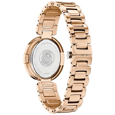 Citizen Capella Eco-Drive Women's Diamond Accent Pink Gold Watch