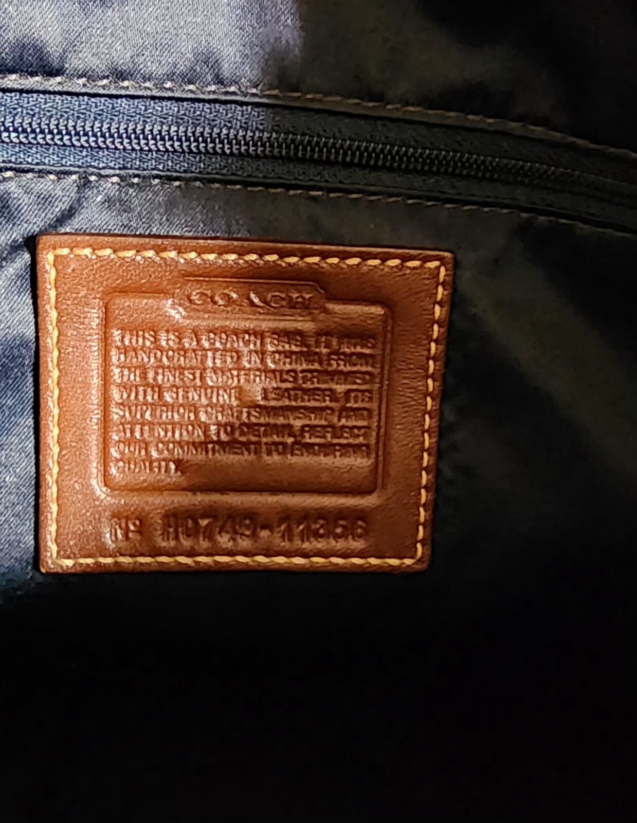 Auth VINTAGE COACH Multi Patchwork LG Bleeker Lea… - image 14