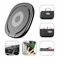 360° Cell Phone Holder Stand Finger Grip Ring Metal Magnetic Mount Universal G