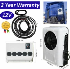 12V Split Air Conditioner 12000BTU AC Fit Cab Semi Truck Bus Caravan Save Space