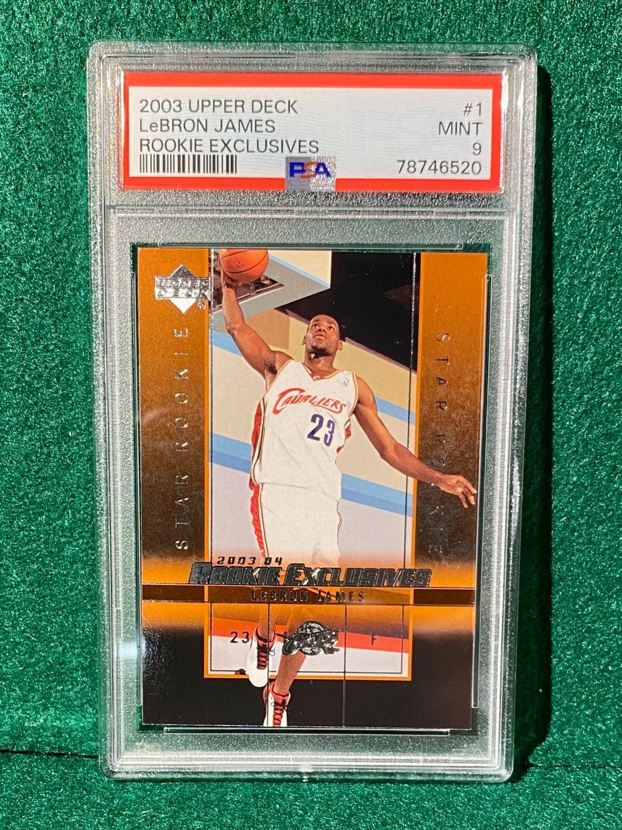 2003 Upper Deck LEBRON JAMES Rookie Exclusives #1 RC Rookie PSA MINT 9 | eBay