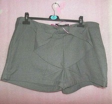 MARKS AND SPENCER UK 18 BOW GREY SHORTS NEW LIMITED COLLECTION