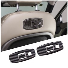 Soft Carbon Fiber Front Seatback Charging Port Trim For LR Defender 110 2020-24