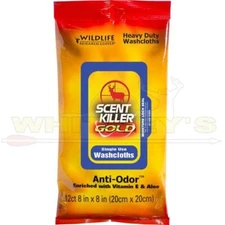 Wildlife Research Scent Killer Gold Heavy Duty Washcloths - 12pk - 1296