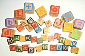 old toy blocks