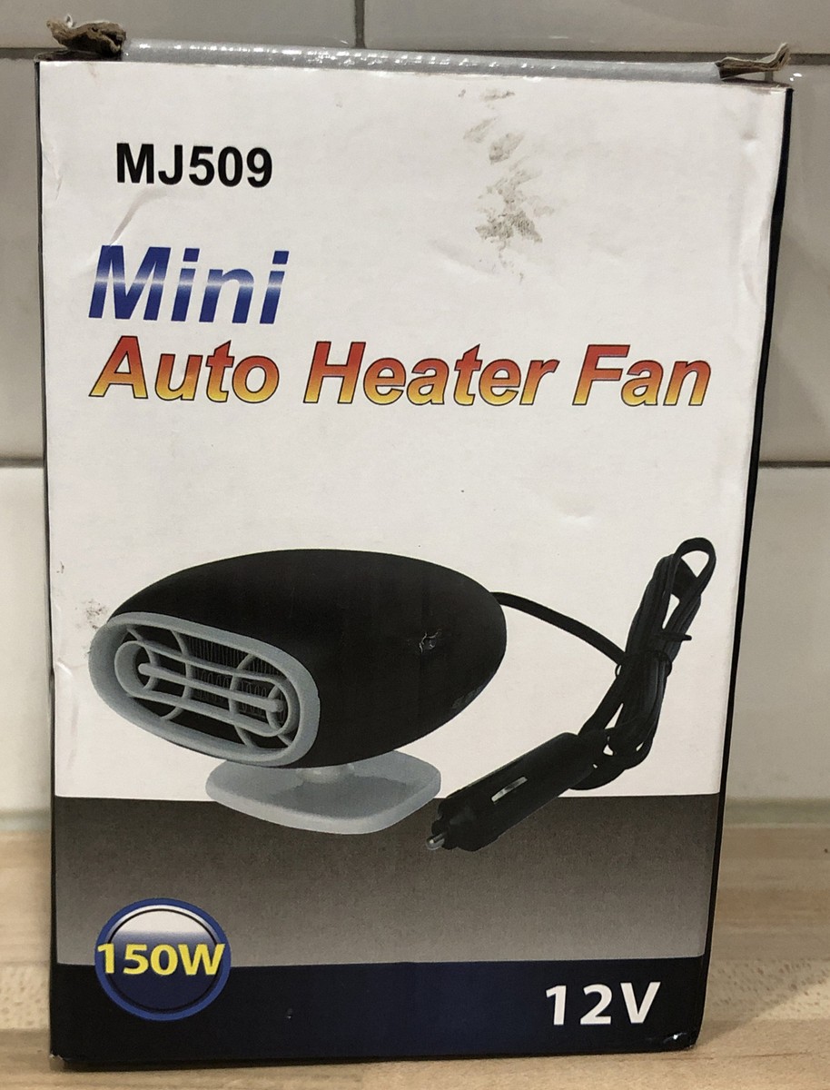 MJ509 Car Mini Auto Heater / Fan / Defroster -- Portable 150W 12V Black |  eBay