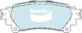 Bendix Rear Brake Pad Set for Lexus RX450H GYL15R 2GR-FXE Hybrid 2012-2015 - Picture 1 of 1
