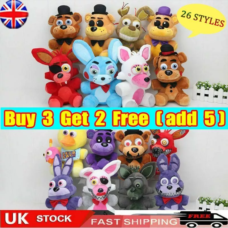  FNAF Plushies - All Characters(7) - Plush: Chica, Springtrap,  Bonnie, Marionette, Foxy Plush - Plush-FNAF Plush-Kid's Toy-Stuffed Animal  (Ballora Plush) : Toys & Games