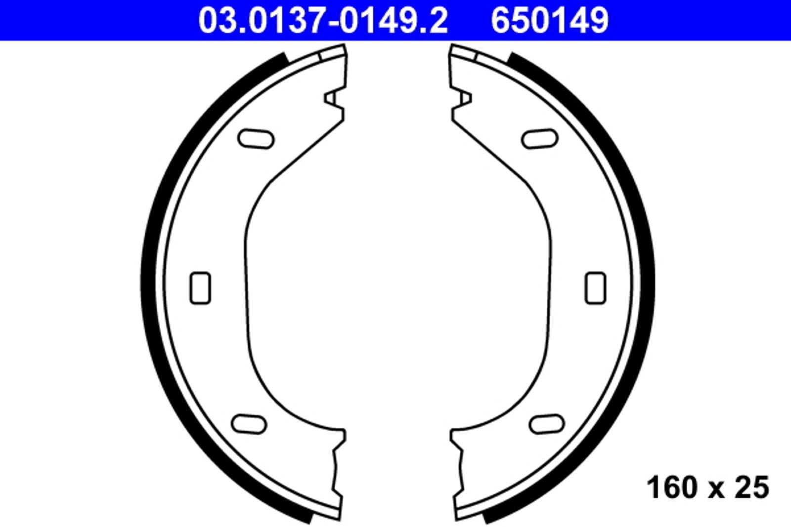 Patins de frein pour BMW E3 E9 E12 E23 E24 E30 moteur 1.6 à 3.5