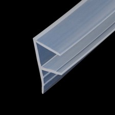 1Meter 6mm F Window Seal Strip Clear Gap Curved Rubber Shower Screen Door DIY UK