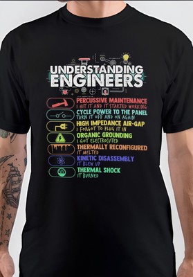 NWT Understanding Engineers Funny Engineer Unisex T-Shirt
