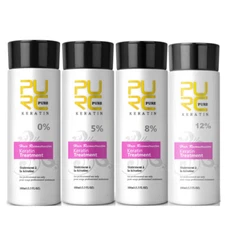 PURC Brazilian Keratin Hair Treatment Keratin Straightening Curly Hair Smoothing