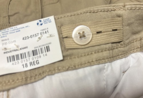 Arizona Jean Co Flex Adjustable Waist Cargo Shorts Industrial Khaki Boys 18 New - Picture 11 of 12
