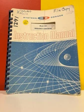 Systron-Donner Model 1291 Frequency Converter Instruction Manual