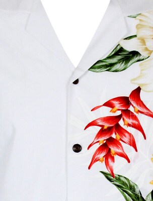 Men's Cotton Hawaiian Border Shirt - Hawaii Beer Print | Made In Hawaii